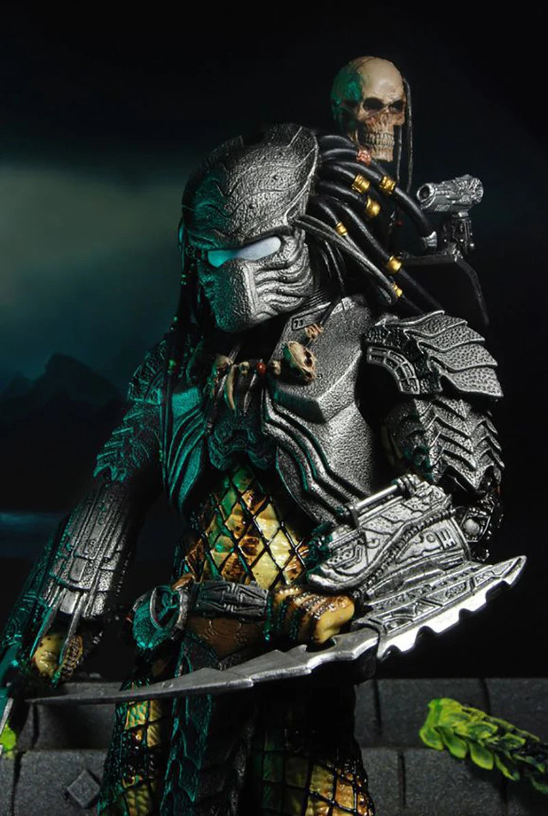 Celtic Predator Masked Scar Predator Figure Alien Action Figure Toys Collection Model Toys Joint Movable Children's Gifts