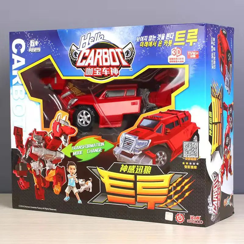 헬로카봇 Korea Anime Hello Carbot Penta Storm Model Transformation Action Figures 5-Cars Sets Combination Robot Boy Kids Toy Gift