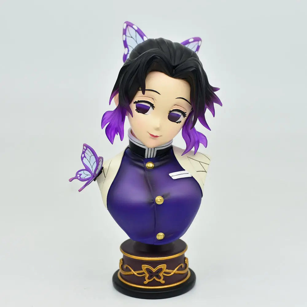 15 см аниме фигурка Demon Slayer GK бюст Kimetsu No Yaiba Kochou Shinobu бюст фигурка играчки за деца колекционерски модел PVC кукла