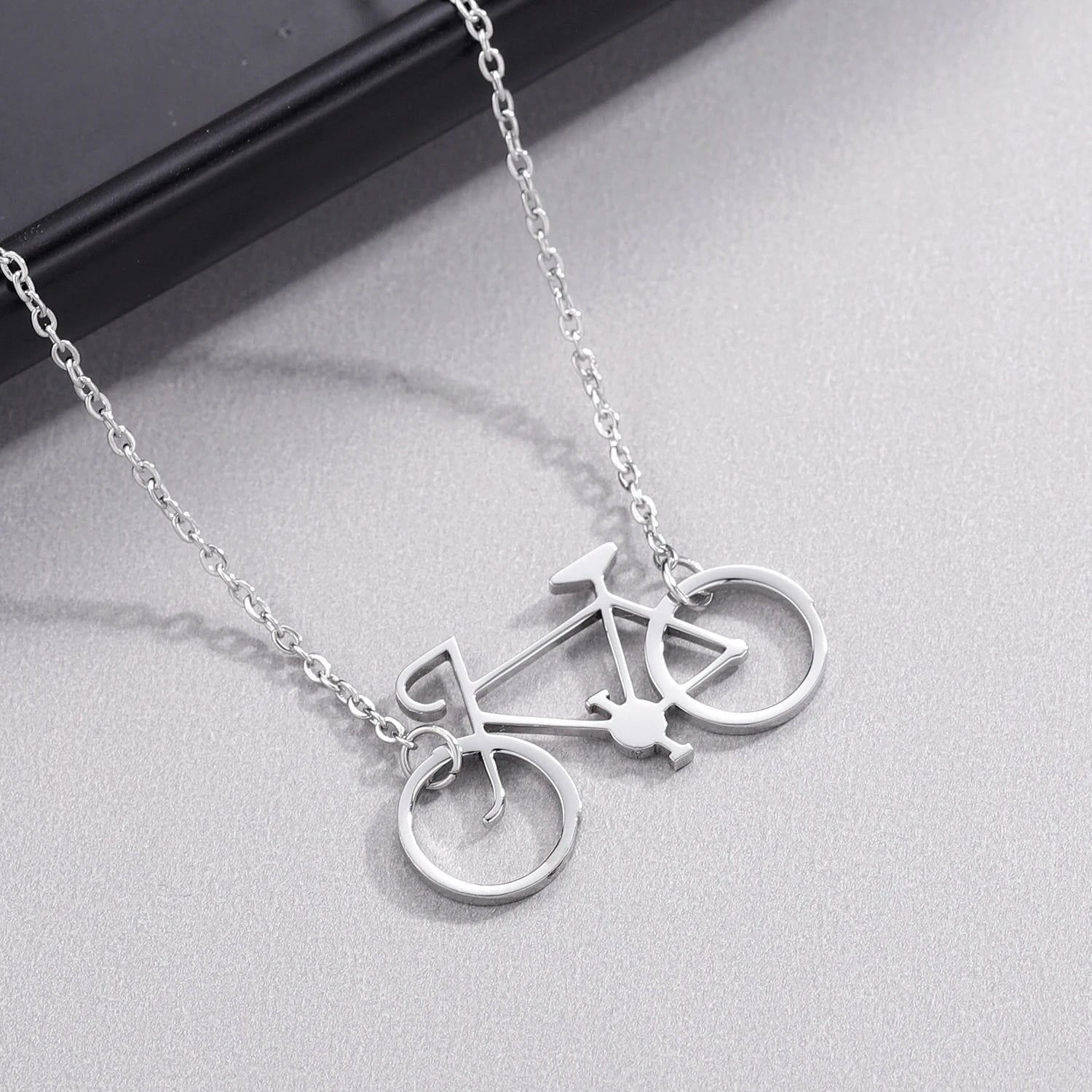 Bicycle 925 Sterling Silver Pendant Fashion Necklace Classic Womens Jewelry Girlfriend Birthday Romantic Gift For Men Souvenir