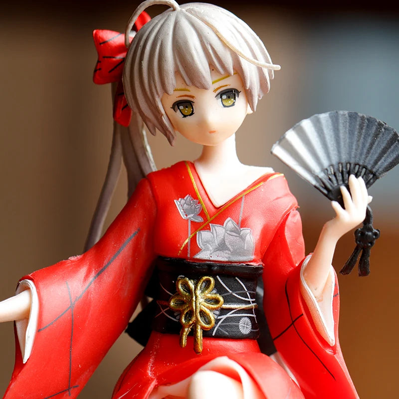 Japan 13CM Yosuga no Sora Figur PVC Action Anime Sammlerstück Puppenmodell Spielzeug Kimono Sora Figur für Kinder Geschenk