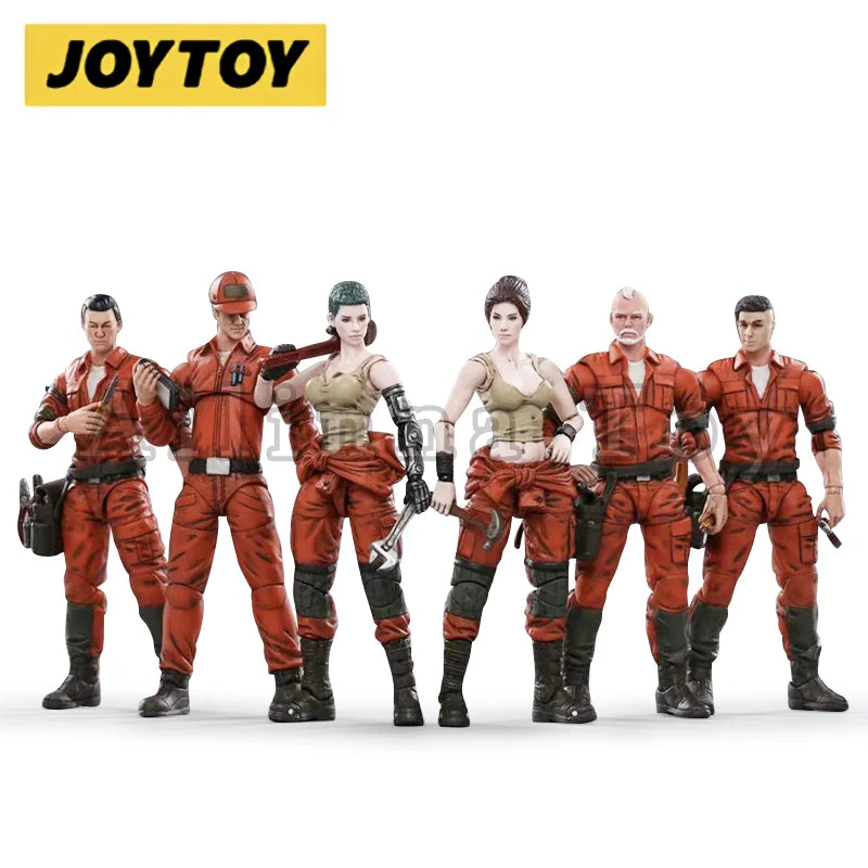 JOYTOY 1/18 3.75inch Action Figure Mech Maintenance Team B Collection Model Toy For Gift
