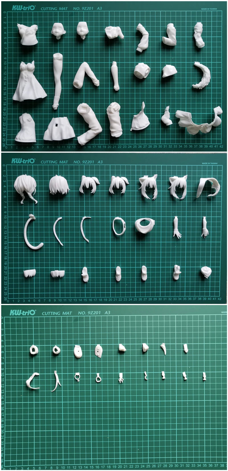 Resin Figure Kit Inugami Korone Nekomata Okayu YouTuber Vtuber Hololive Unpainted Garage Resin Kit Model GK