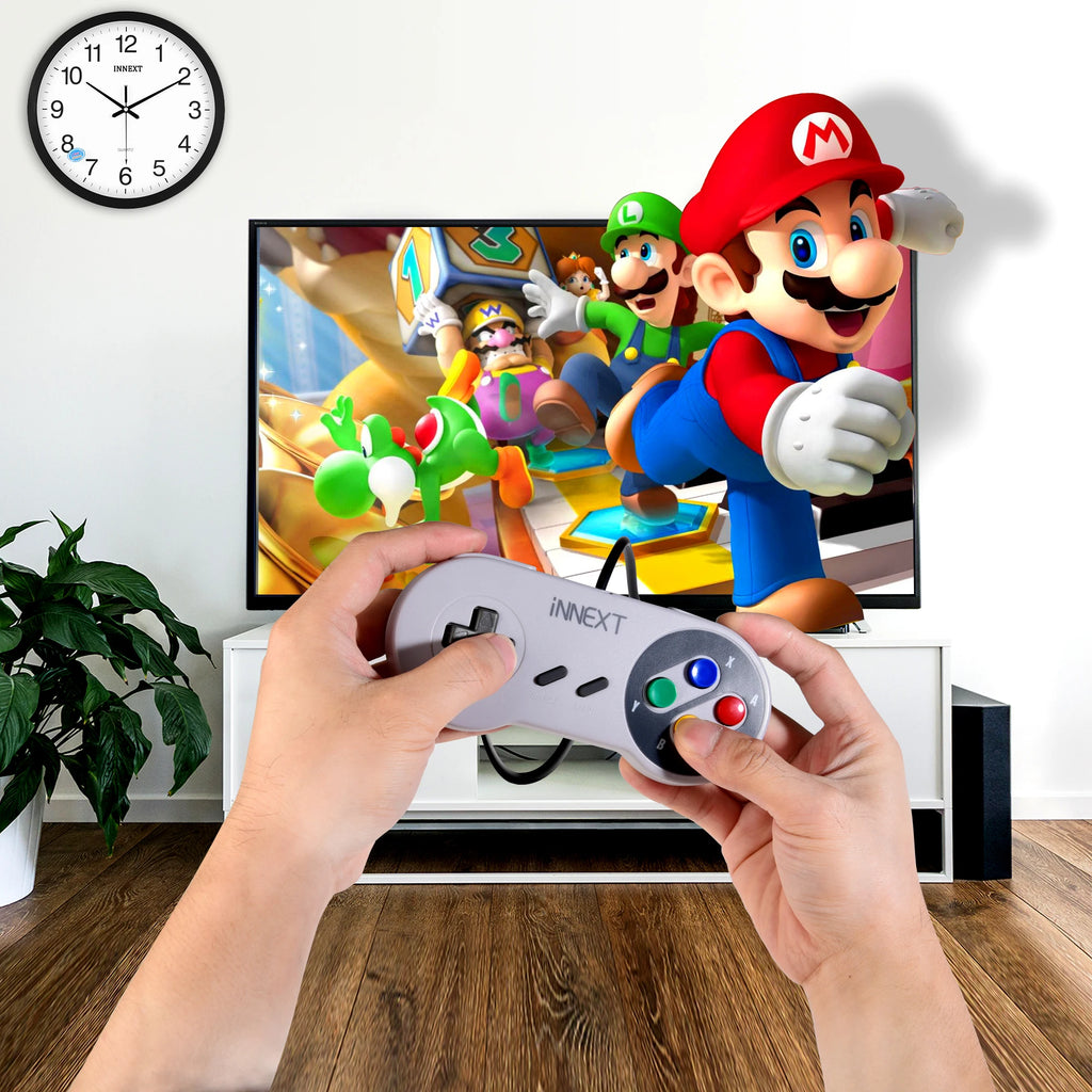 USB Classic Game Controller Joypad Wired Joystick Gamepad for SNES Retro Gaming for Windows 7/8/10 PC MAC Linux Raspberry Pi 3
