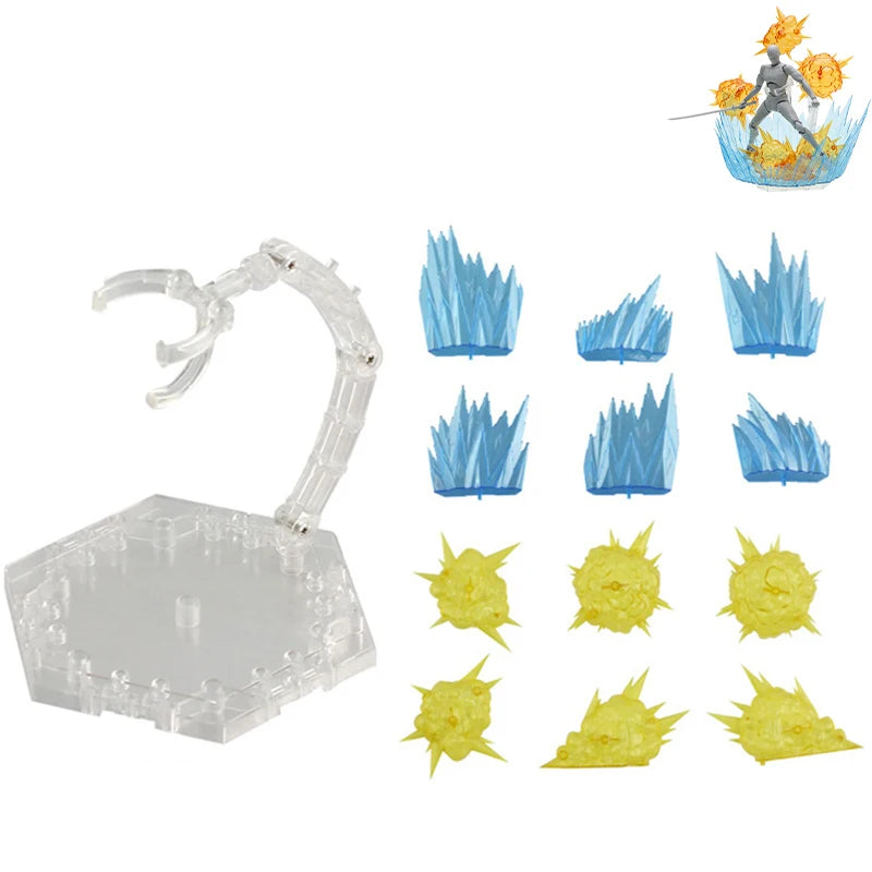 Ground Fissure Explosion Platform Impact Effect Model Action Figure One Piece Ace Fire Scenes Toys Special Effect Stand Base Toy