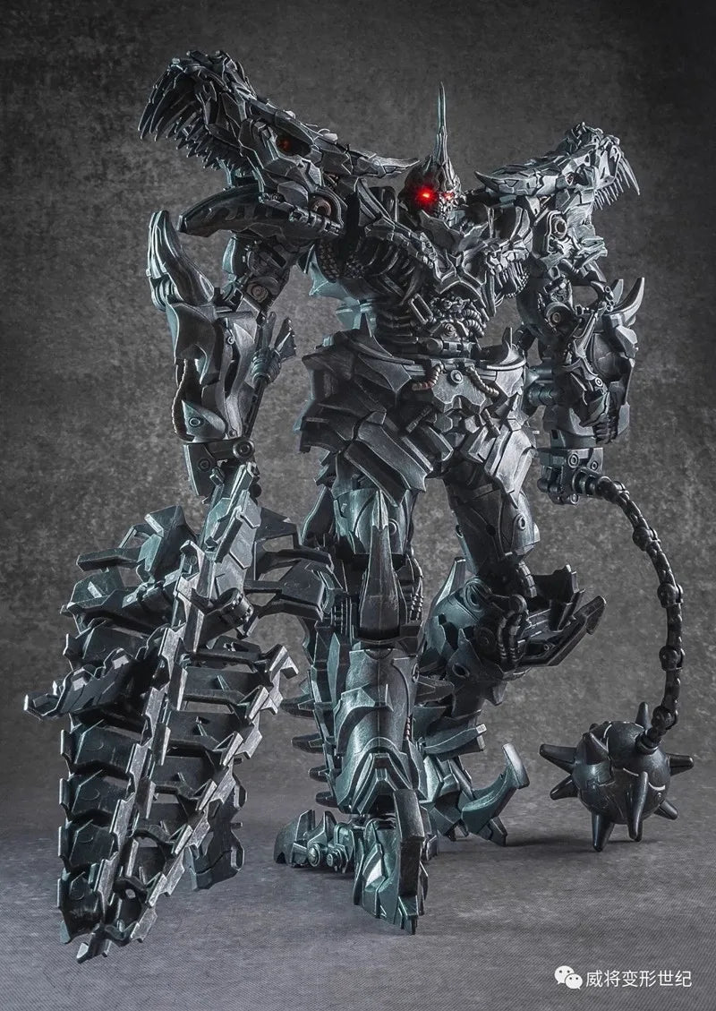 Transformationsspielzeug Grimlock WEIJIANG W8600 BMB LS05 Actionfigur SS07 MP08 Legierung Anime Dinosaurier Verformbarer Roboter