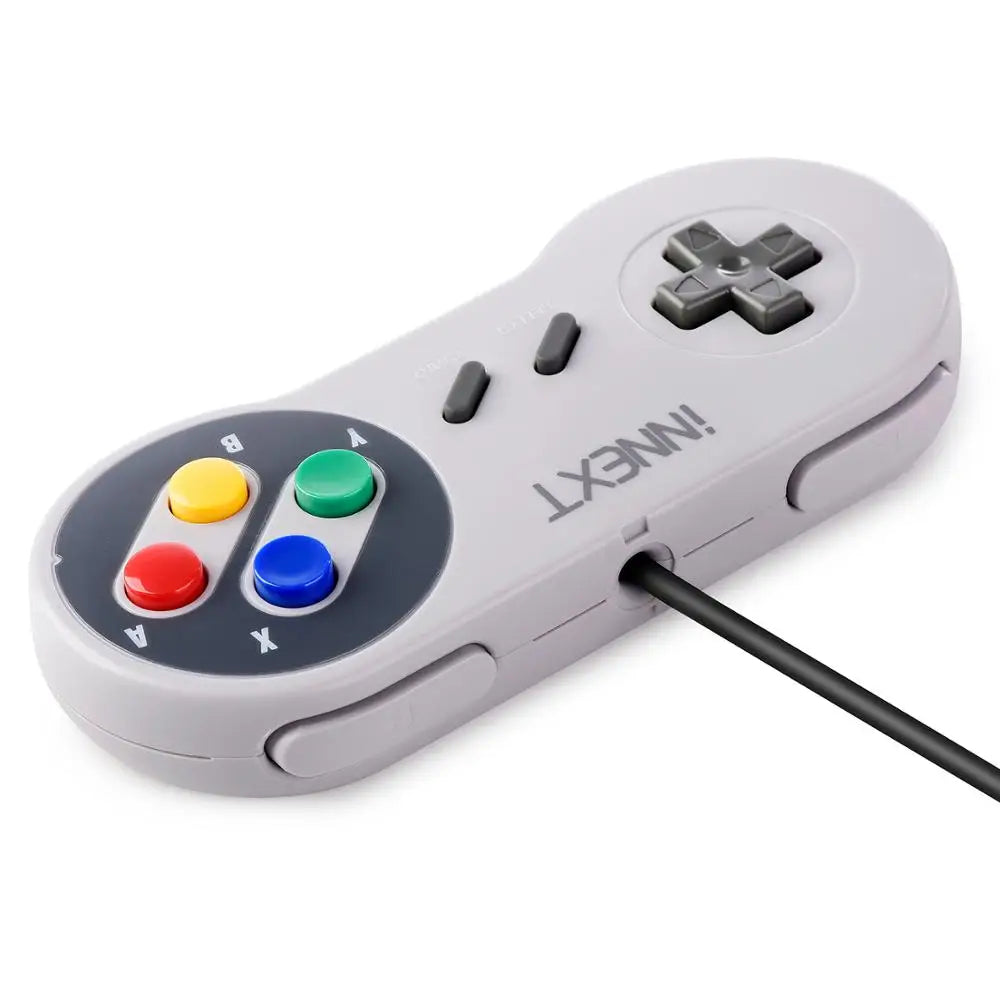 USB Classic Game Controller Joypad Wired Joystick Gamepad for SNES Retro Gaming for Windows 7/8/10 PC MAC Linux Raspberry Pi 3