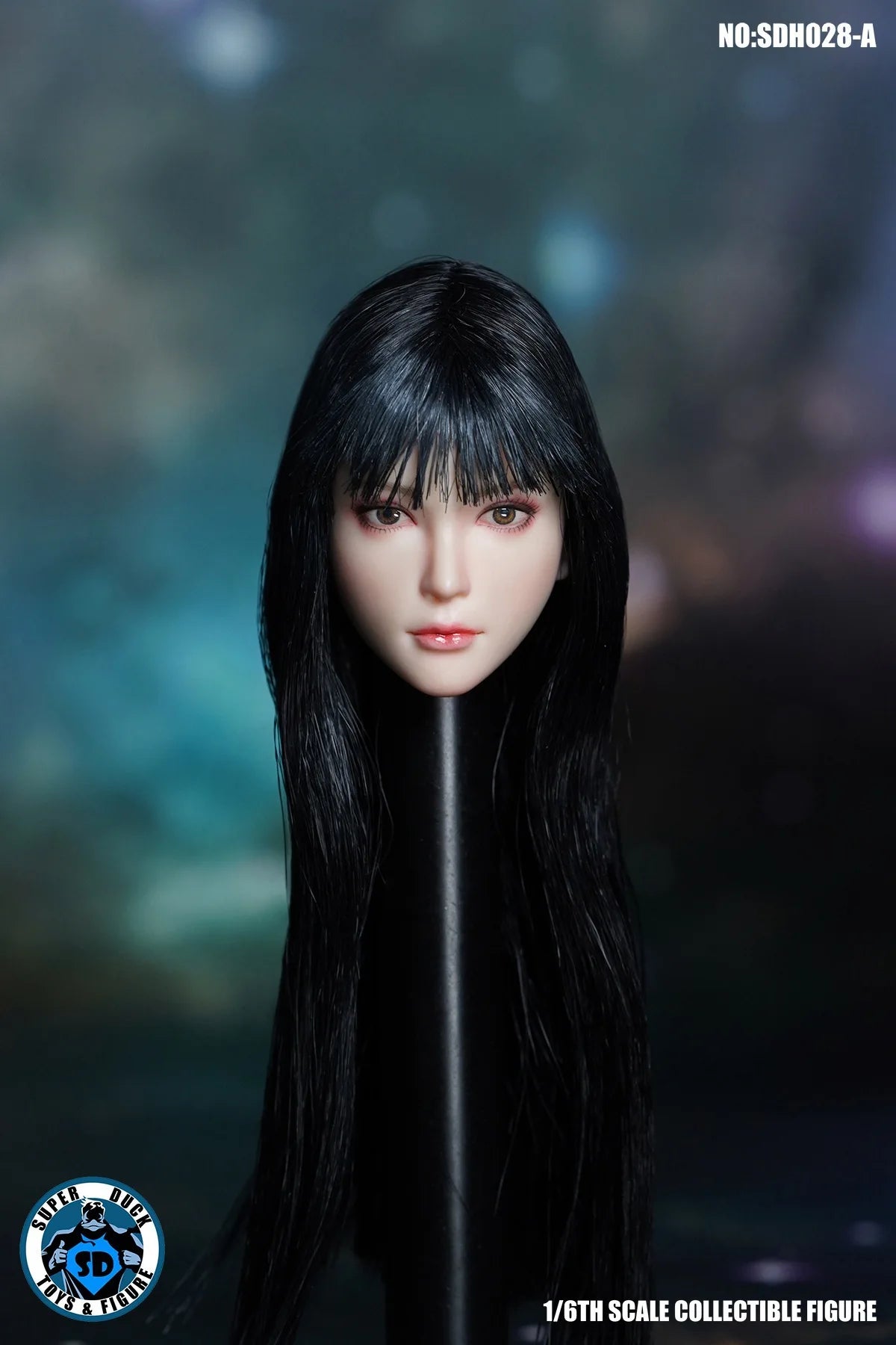 SUPER DUCK SDH028 1/6 Scale Long Hair Girl Head Sculpt Carving Model Fit 12'' Female Soldier Action Figure Body Dolls Toy