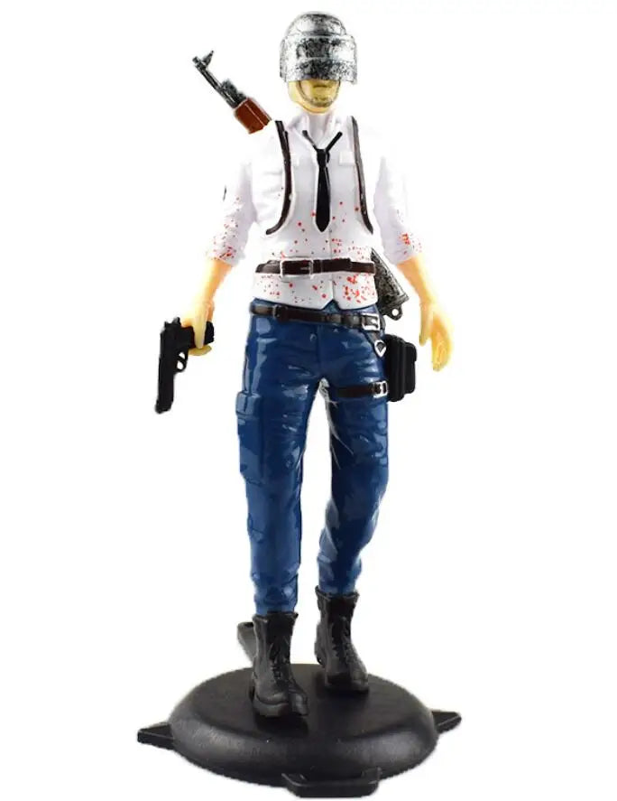 Game Figure PUBG Battle Royale Action Figures With helmets PUBG Cake Decoration Figure Toys For Battle Royale Fans Collections