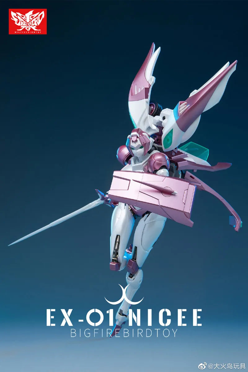 Transformation Robot toy Nicee Arcee EX01 EX-01 Big Firebird  Rouge  Action Figure  Collection Toys Halloween Birthday gift box