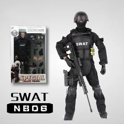 1/6 Scale Male Soldier Model SWAT Special Police Boy Doll 12inch Action Figure Kids Children Toy Christmas Gift Display In Stock