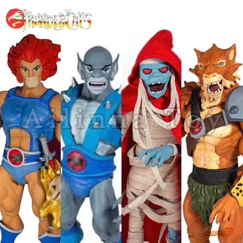 Super7 Thundercats 7inches Ultimates Action Figure Wave 1 Lion-O Mumm-Ra Anime Collection Movie Model For Gift Free Shipping