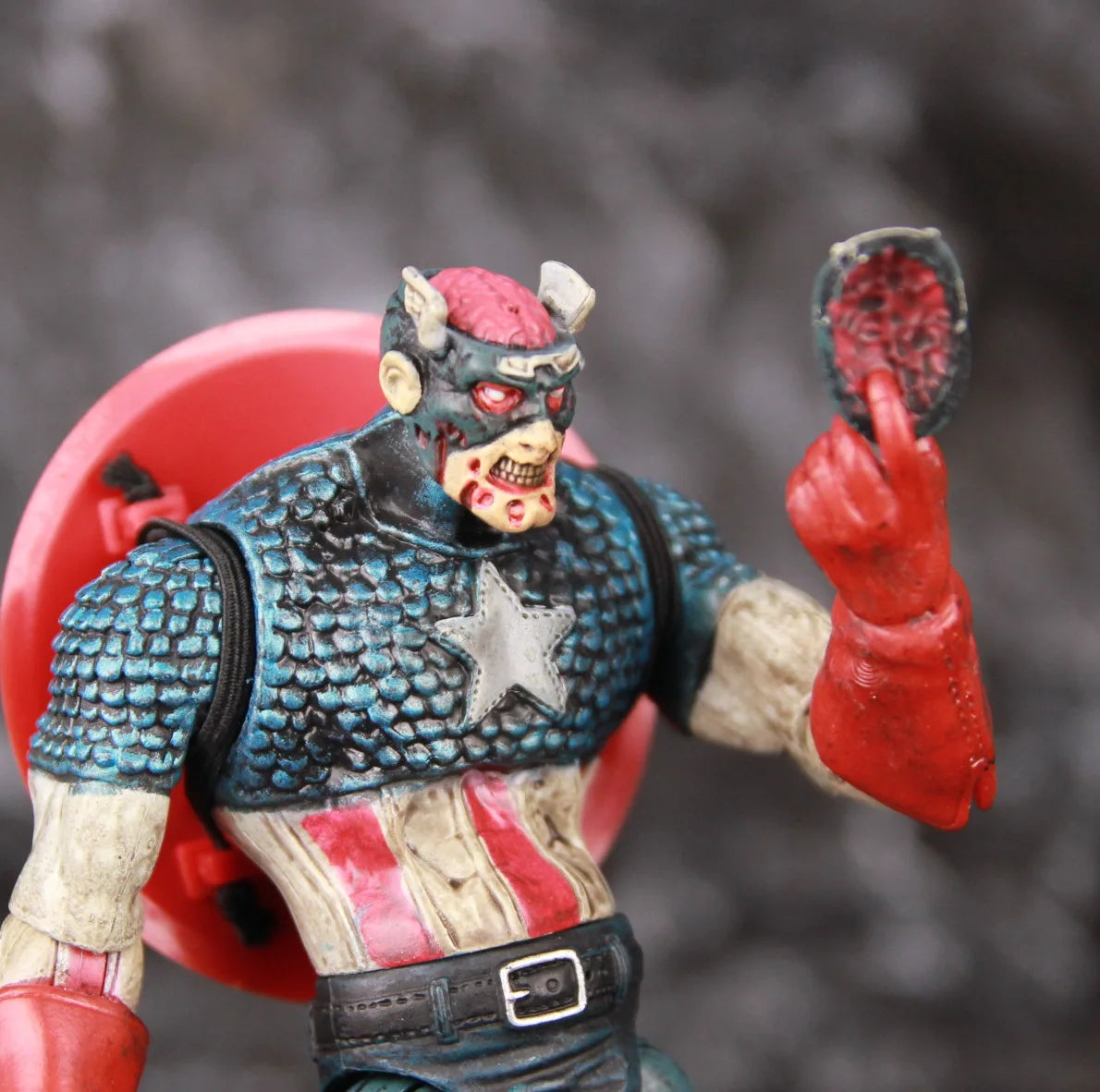 Zombie Hulk Captain America Spider Man 7" Action Figure KO's Toybiz DST Toys Doll What If Zombies Super Hero Model