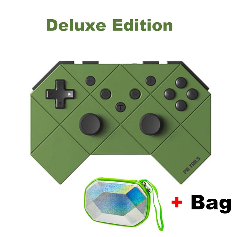 PB Tails Bluetooth wireless gamepad burst somatosensory switch computer PC double vibration can wake up oled