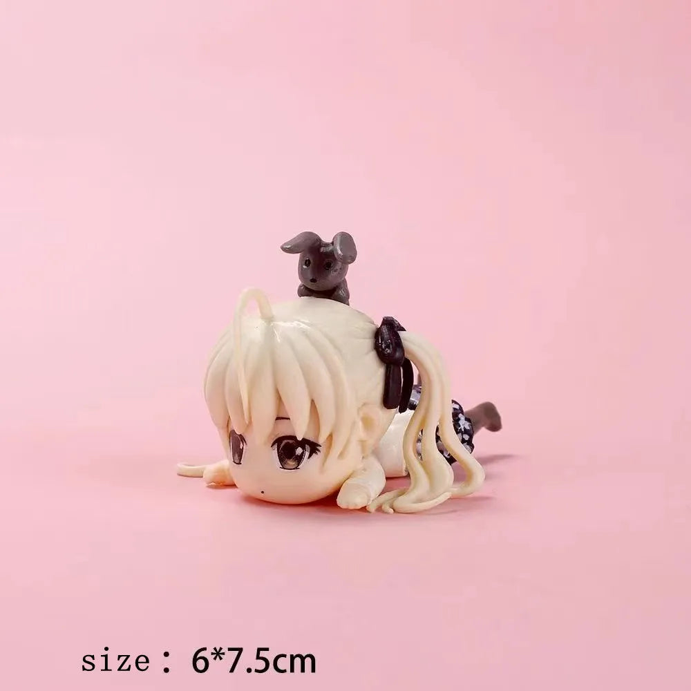 Japan Neue 24 cm Yosuga no Sora Figur PVC Action Anime Puppe Modell Spielzeug süße weiße Hosenträgerrock Figur für Mädchen Geschenk