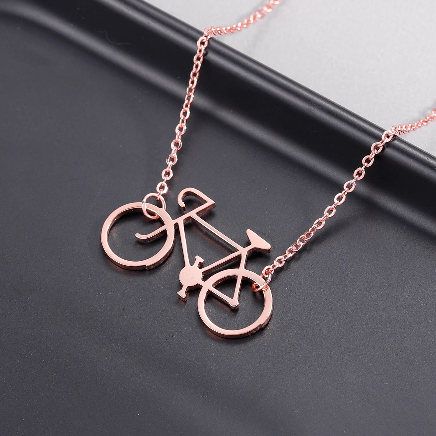 Bicycle 925 Sterling Silver Pendant Fashion Necklace Classic Womens Jewelry Girlfriend Birthday Romantic Gift For Men Souvenir