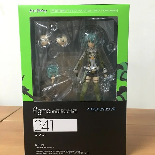 Anime SAO Kirito Kazuto Asuna Figma 174 178 241 248 PVC Action Figure Statue Collectible Model Toys Doll Gifts