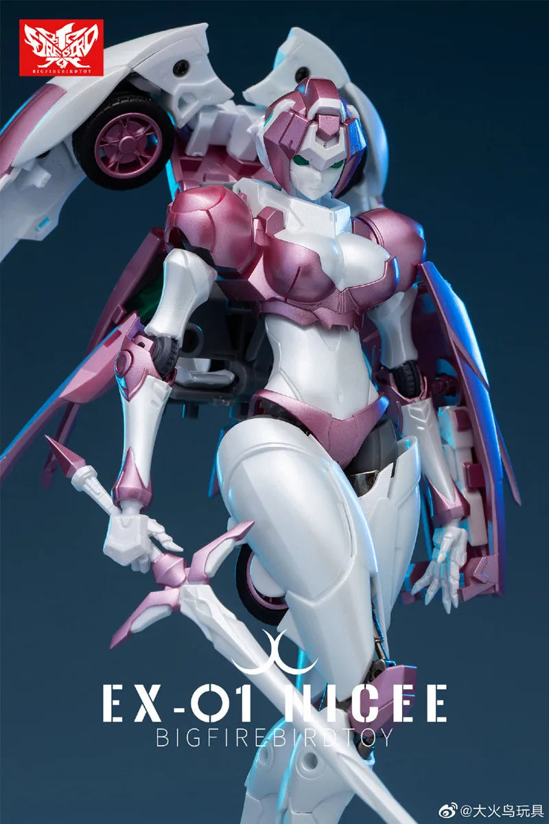 Transformation Robot toy Nicee Arcee EX01 EX-01 Big Firebird  Rouge  Action Figure  Collection Toys Halloween Birthday gift box