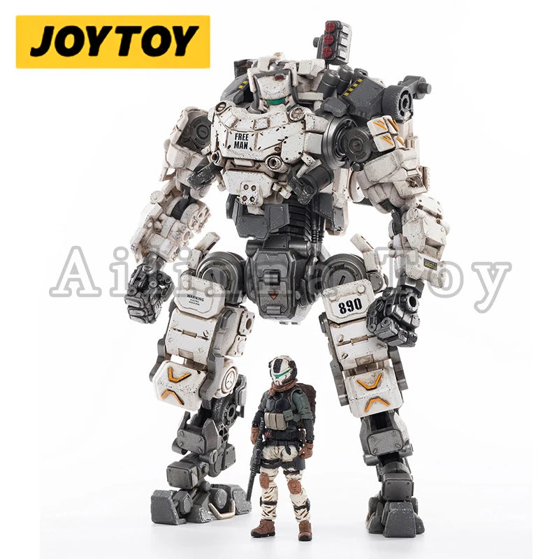 JOYTOY 1/25 Action Figure Mecha STEEL BONE ARMOR White Version Anime Collection Model Toy For Gift