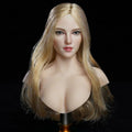 SUPER DUCK SDH018 1/6 Female Head Sculpt Carving Pale Color For 12'' PHicens Figure in stock Item