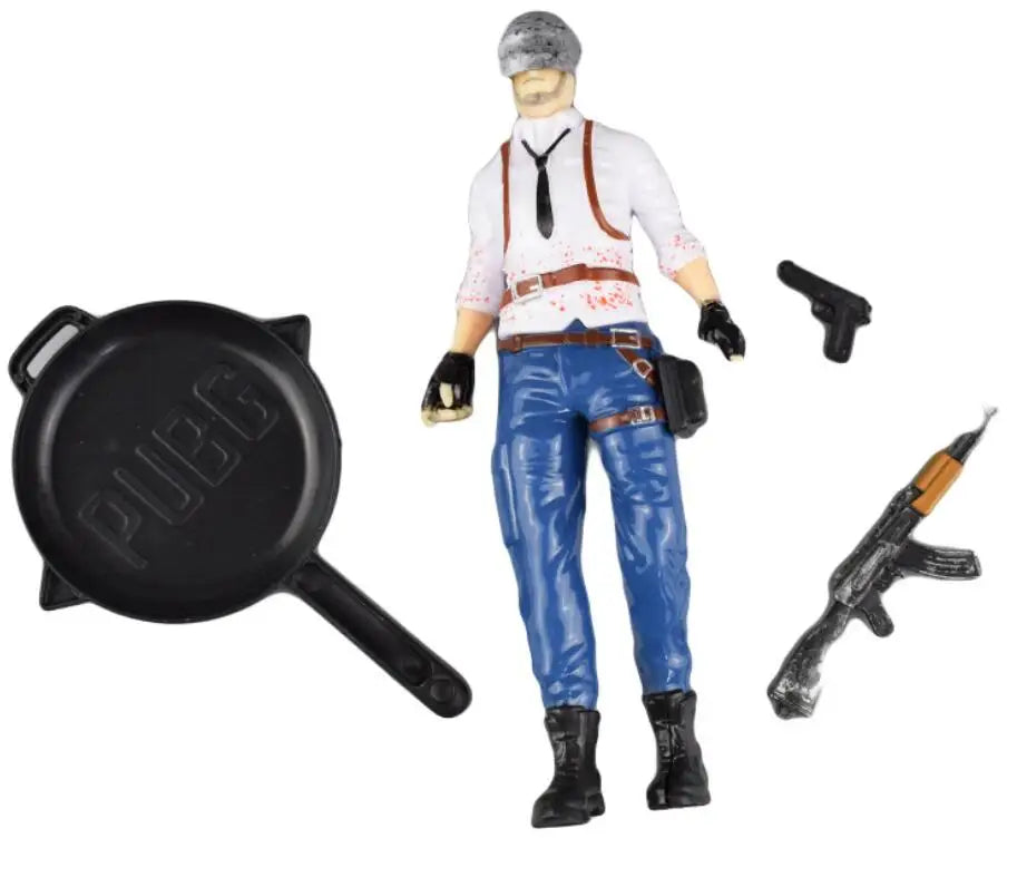 Game Figure PUBG Battle Royale Action Figures With helmets PUBG Cake Decoration Figure Toys For Battle Royale Fans Collections