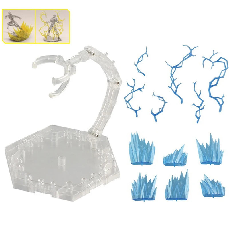 Ground Fissure Explosion Platform Impact Effect Model Action Figure One Piece Ace Fire Scenes Toys Special Effect Stand Base Toy