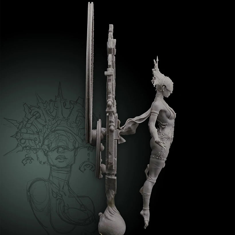 1/18  ANCIENT FANTASY WARRIOR STAND  Resin figure Model kits Miniature gk Unassembly Unpainted