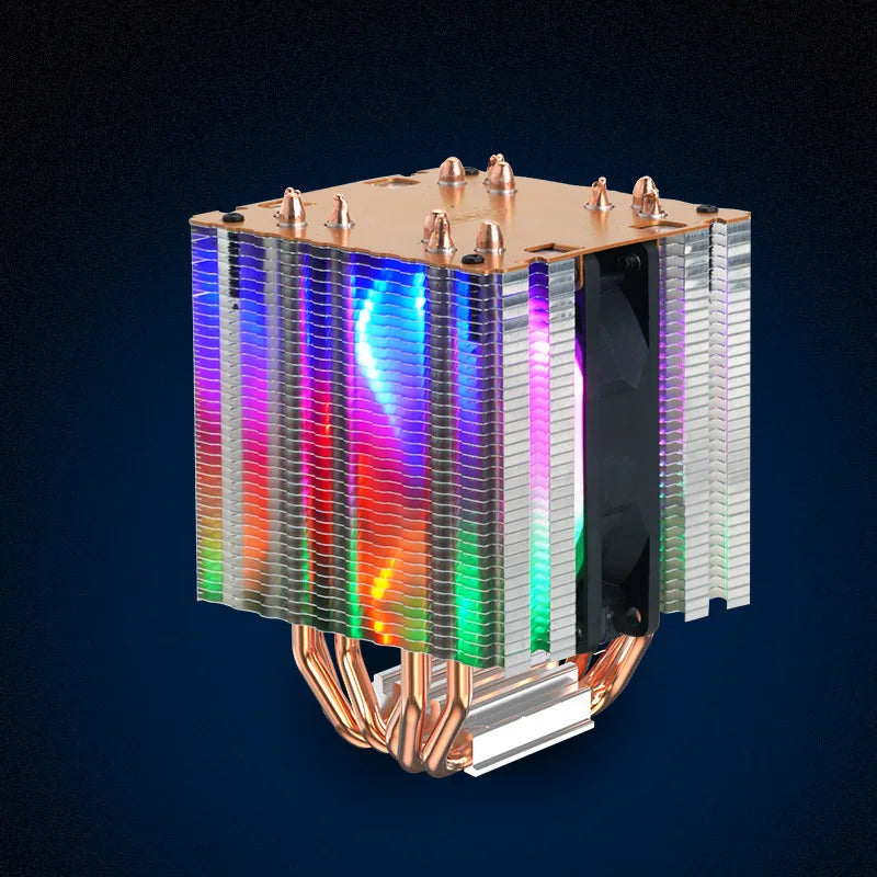 High Quality 6Heat-Pipes RGB 3PIN CPU Cooler Radiator Cooling 3 Fans For AM2/AM3/AM4 LGA 1150 1155 1366 1156 2011 2011-3