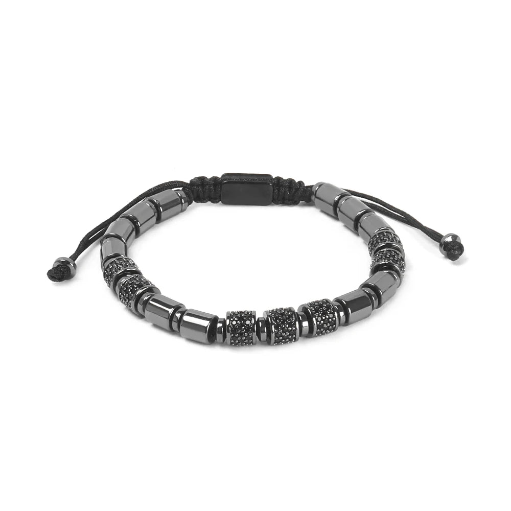 Ailatu 10 teile/los Hohe Qualität Luxus Männer Schmuck Balck CZ Leopard Macrame Armband Freies Logo Service Drop Verschiffen