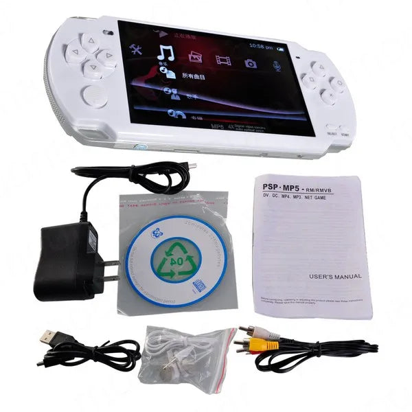 new handheld Game Console 4.3 inch screen mp4 player MP5 game player real 8GB support for psp game,camera,video,e-boo