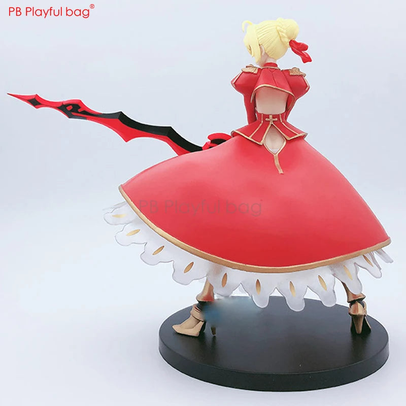 Playful bag Fate/extra FGO red saber Nero Claudius figure pvc collectible action figure Christmas gift Saber doll toy 18CM HE74