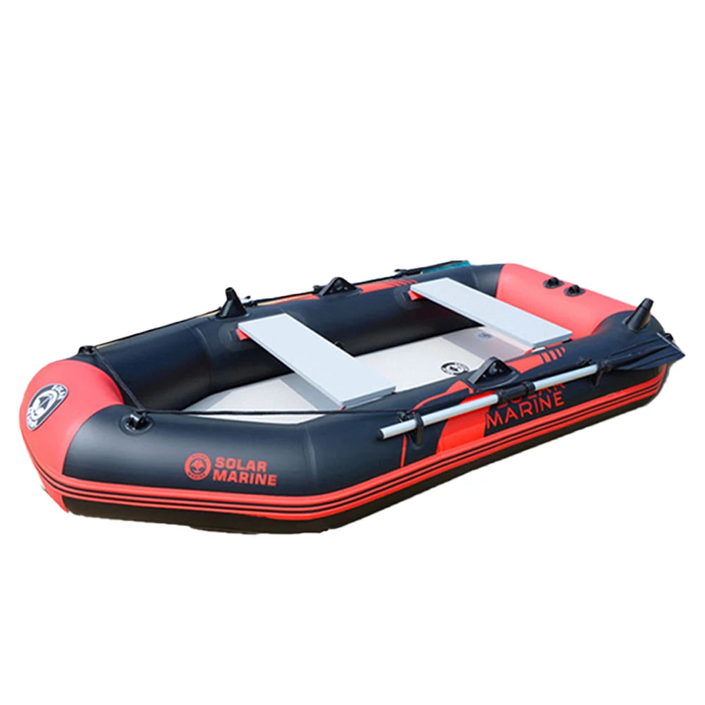 Надуваема риболовна лодка Solarmarine B230-3 от PVC, състезателен каяк, кану с безплатни аксесоари за водни спортове на открито, 3-местна