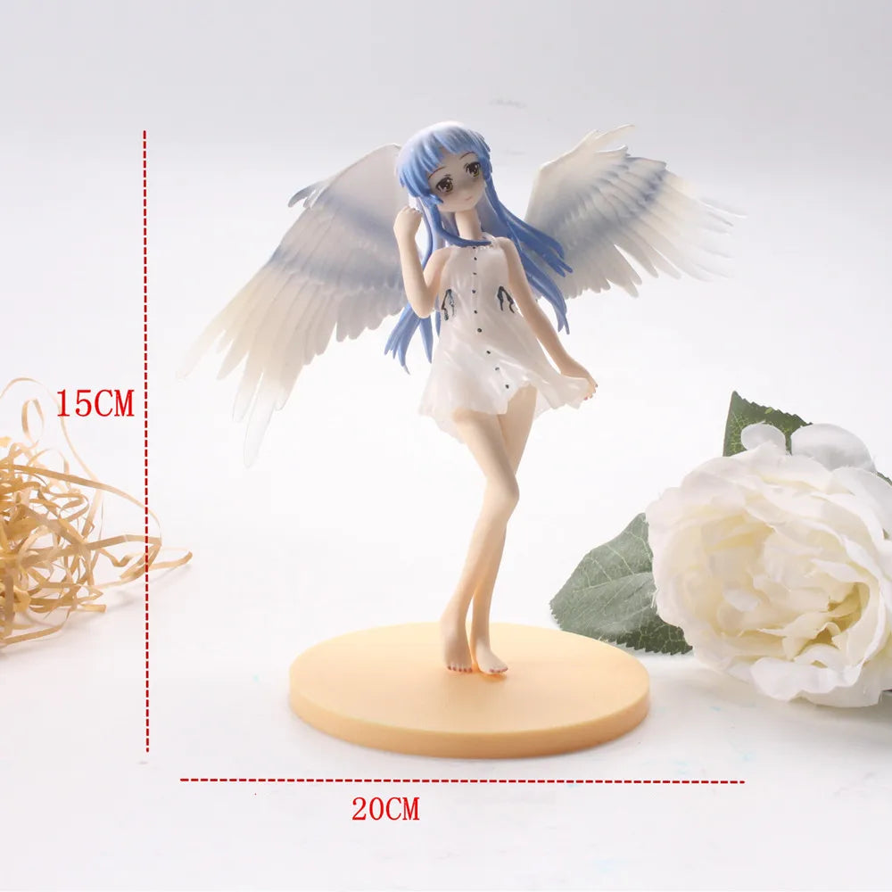 Japan Neue 24 cm Yosuga no Sora Figur PVC Action Anime Puppe Modell Spielzeug süße weiße Hosenträgerrock Figur für Mädchen Geschenk