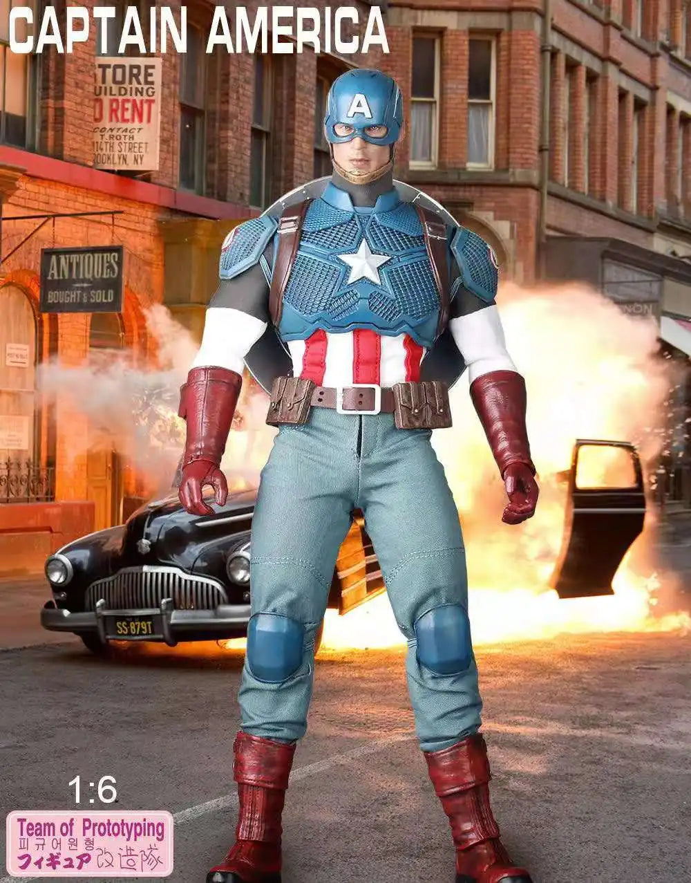 Marvel Captain America  1:6 Articulated Action Joints Moveable Figure Toys