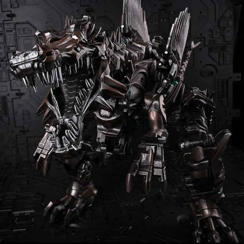 AOYI LS11 AM01 Transformation Toys Action Figure 37cm Scorn Dinobots Ancient Behemoth Dinosaur Collection Robot Model Alloy Toy