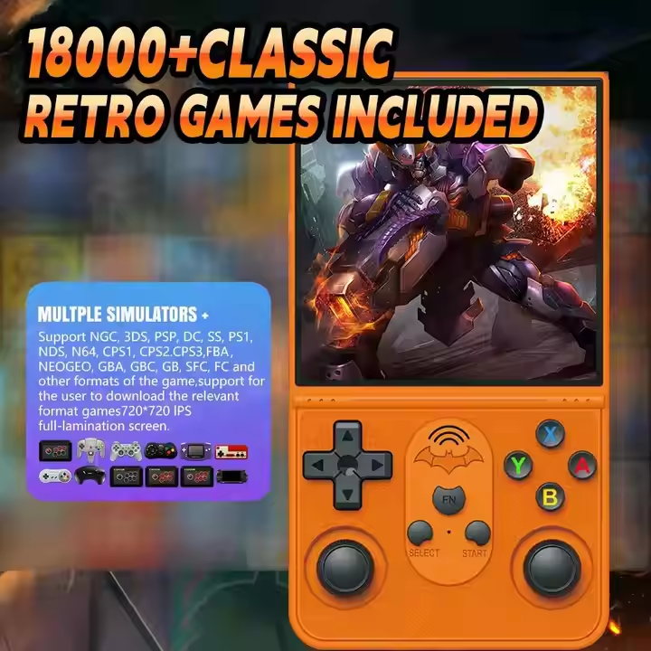 T16Max 4 inch Portable Retro Handheld Game Console Linux System