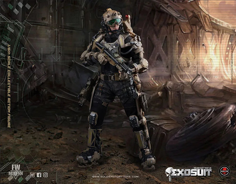In Stock SOLDIER STORY SS122 1/6 Scale 12 inch ARMOR SUIT TEST-01 Male Soldier Action Figure Model Doll for Fans Holiday Gifts