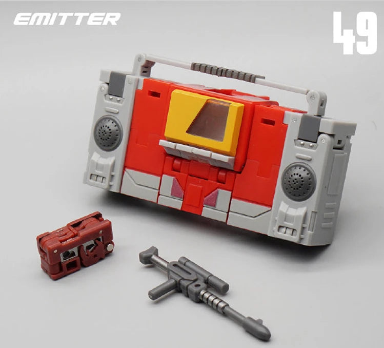 Transformation Blaster Emitter Recorder Model MFT MF-49 MF49 Pocket War MechFans Mini Action Figure Robot Toys 12cm with box