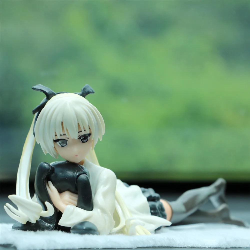 Japan Neue 24 cm Yosuga no Sora Figur PVC Action Anime Puppe Modell Spielzeug süße weiße Hosenträgerrock Figur für Mädchen Geschenk