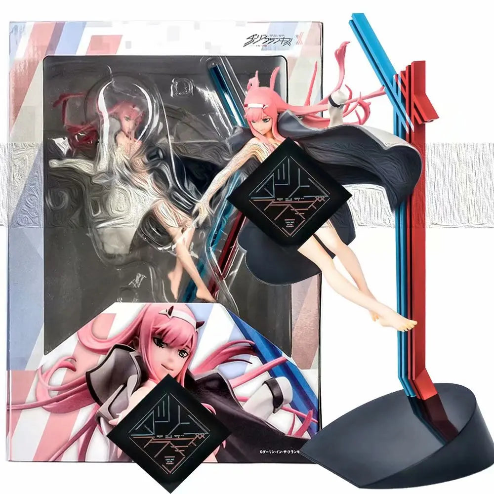 34cm New Japanese Anime Figure Zero Two DARLING in the FRANXX 002 Action Figure PVC  Sexy Girl Toys Collection Gift