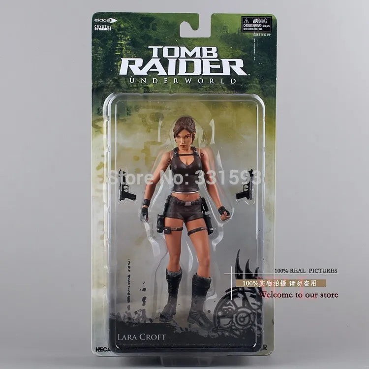 NECA Tomb Raider Underworld Lara Croft PVC-Actionfigur 7" 18CM Neu in Box