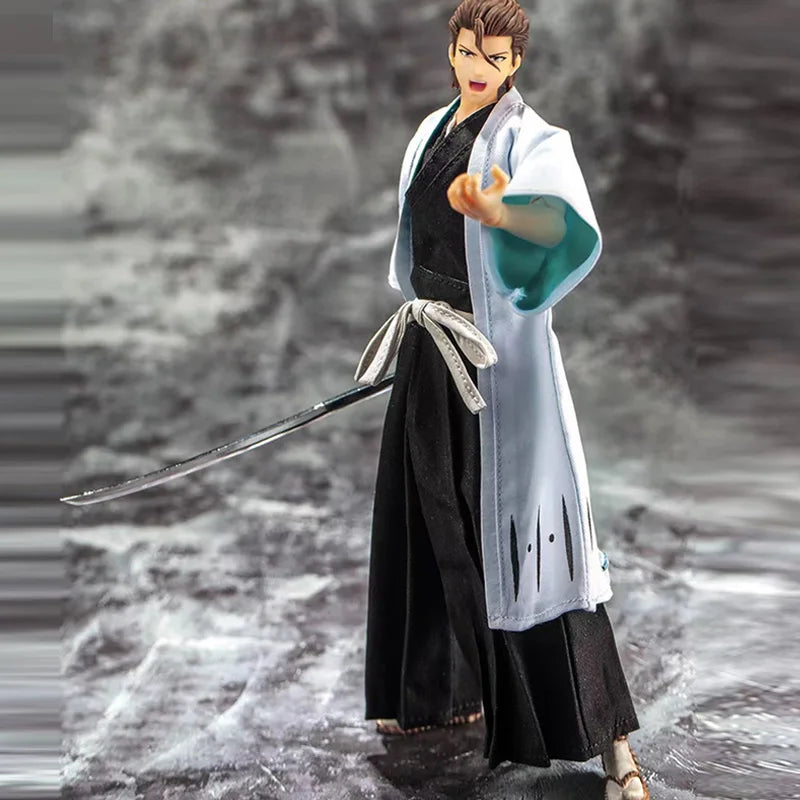 In Stock Dasin/Great Toys/GT Bleach Kurosaki Ichigo Aizen Sousuke Ukitake Jushiro Ichimaru Gin 18cm/7inch 1/10 SHF Action Figure