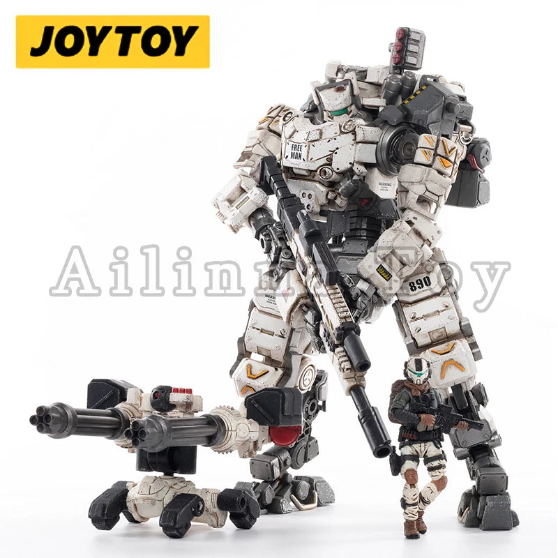 JOYTOY 1/25 Action Figure Mecha STEEL BONE ARMOR White Version Anime Collection Model Toy For Gift