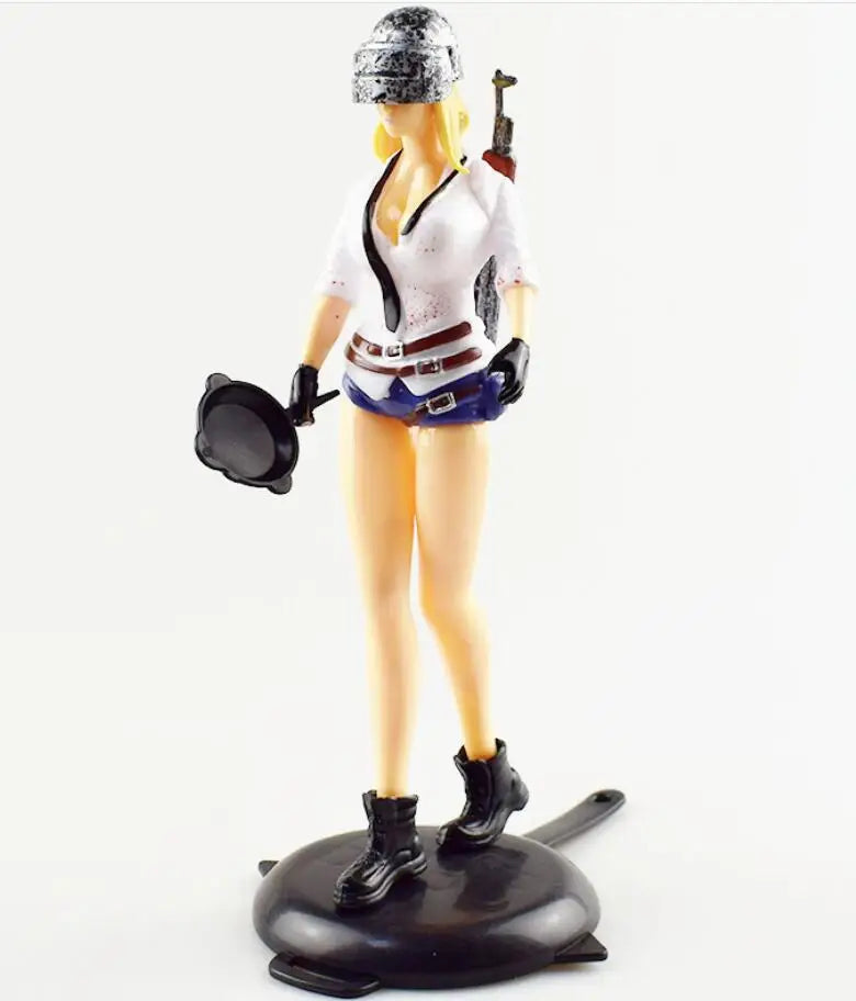 Game Figure PUBG Battle Royale Action Figures With helmets PUBG Cake Decoration Figure Toys For Battle Royale Fans Collections