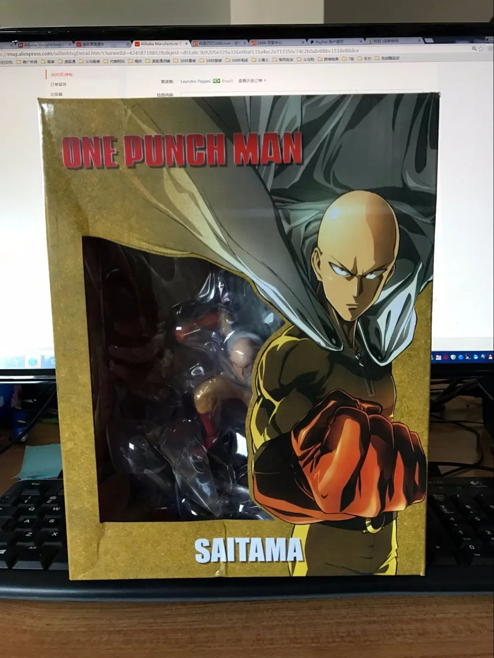 Anime 25cm Saitama ONE PUNCH MANN Figur Sammlung Spielzeug
