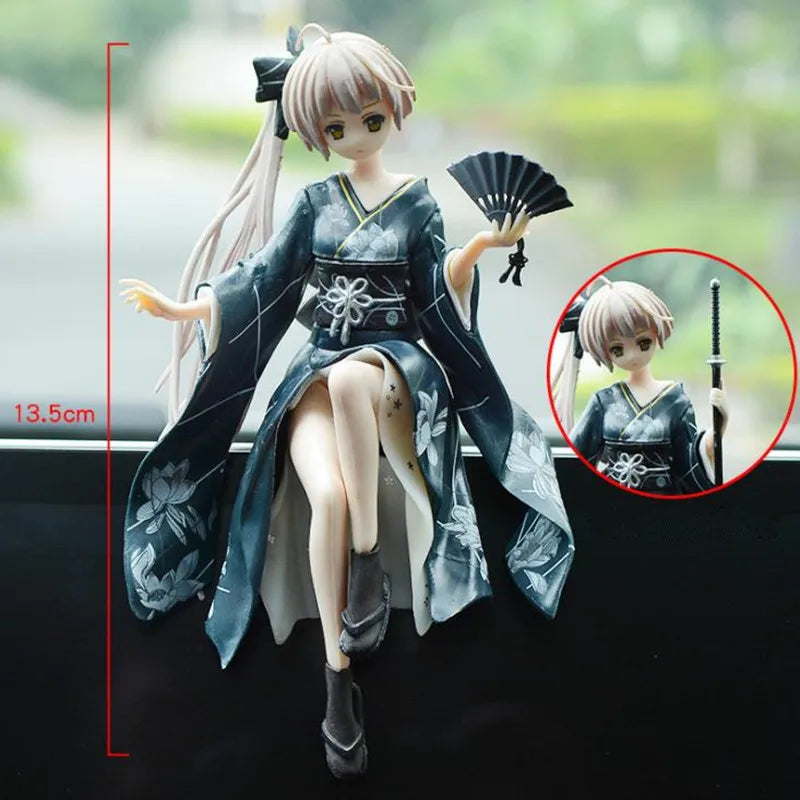 Japan Neue 24 cm Yosuga no Sora Figur PVC Action Anime Puppe Modell Spielzeug süße weiße Hosenträgerrock Figur für Mädchen Geschenk