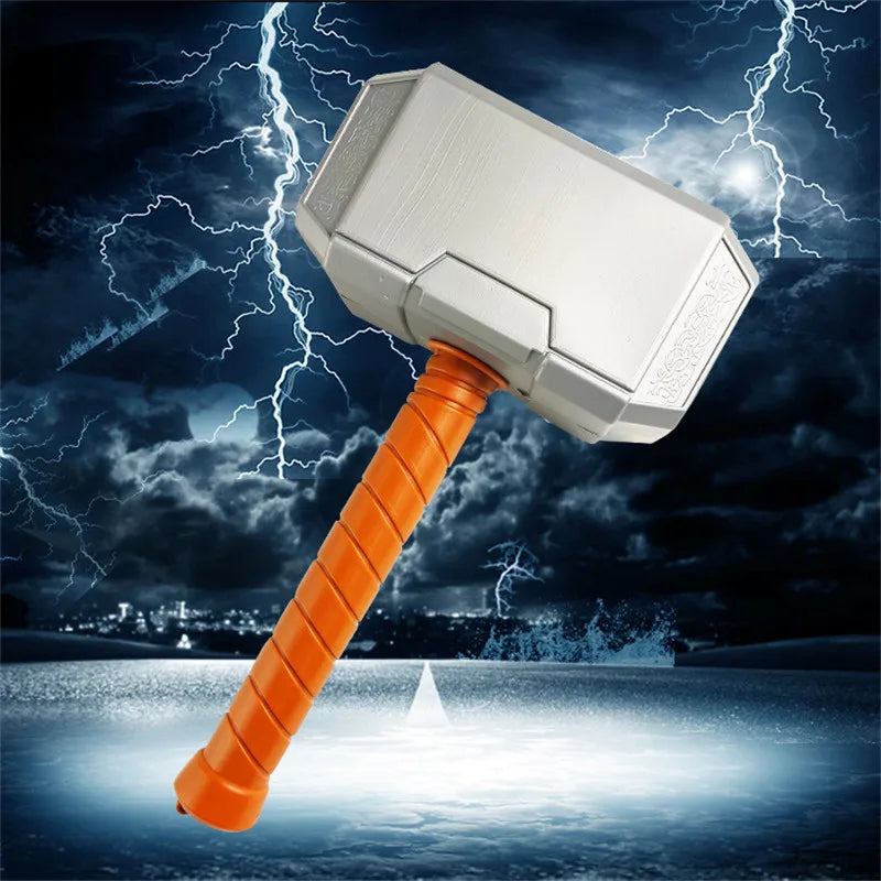 1Pcs Avengers Thor Action Figure Plastic Thor Hammer Toys Mask Cloak Party Cosplay Props Children Gift