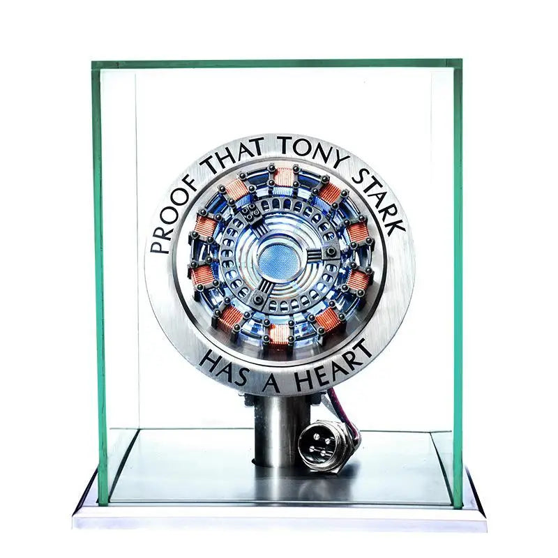 Отмъстителят Iron Man Mk1 Arc Reactor Тони Старк Сърцето на Марк Фигура LED Светлинен Модел Супергерой 1:1 Косплей Играчки Нагръдник Детски Подарък