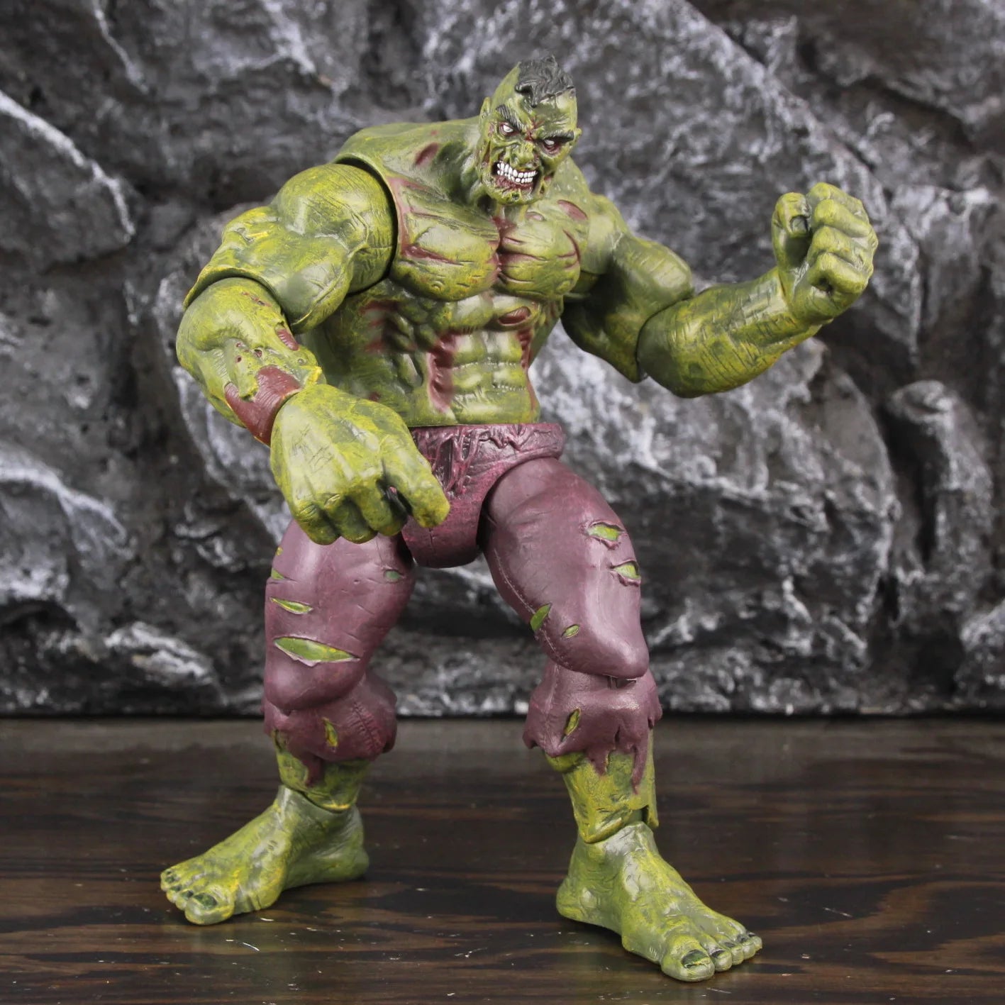Zombie Hulk Captain America Spider Man 7" Action Figure KO's Toybiz DST Toys Doll What If Zombies Super Hero Model