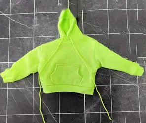 Herrenkleidung im Maßstab 1/12, lässige Sport-Kapuzenpullover-Hose, kurzärmliges T-Shirt, Zubehörmodell für 6-Zoll-Actionfigurenkörper